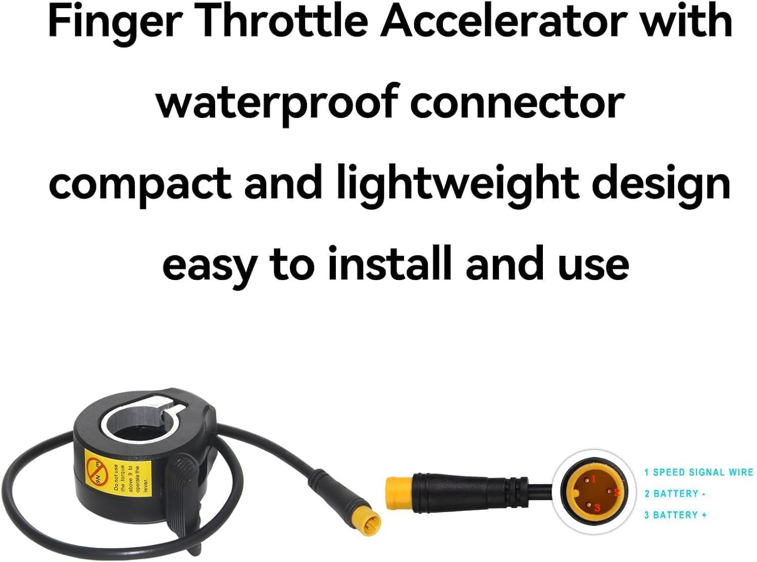 Electric Scooter Throttle 130X, 22.2mm Universal Thumb Accelerator for Electric Bike & Scooter, 1-Pack Left/Right Handlebar - Image 4