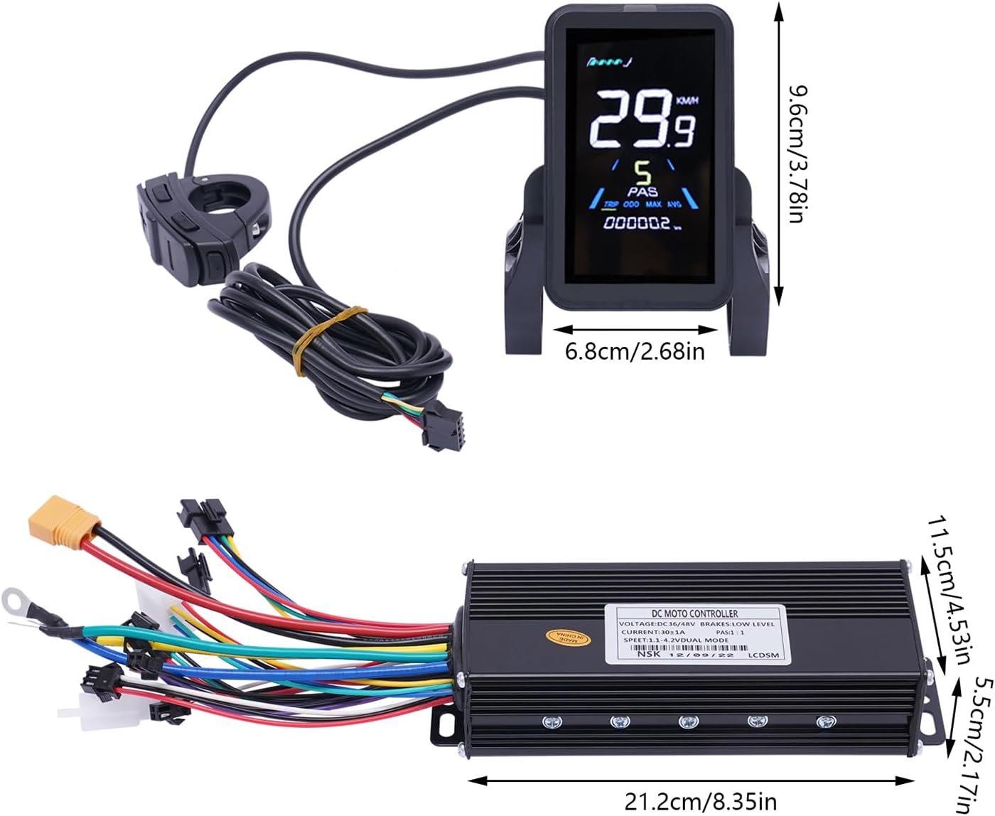 Electric Bike Conversion Kit 1000W 48V for 700C 28" 29" Rear Wheel, Electric Bicycle Kit with Display & Cruise Control, Bike Bicycle Conversion Tool Kit for Road Bike Commuting - Image 7