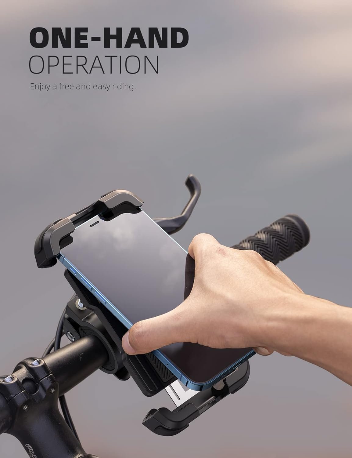 Lamicall Mobile Phone Holder Bicycle, Mobile Phone Holder Motorcycle - Universal 360° Bicycle Holder for iPhone 17 16 15 14 Pro Max Plus Air, 13 12 Pro Max Mini, 11, Xs Max, XR, X, 8, Samsung S25 - Image 3