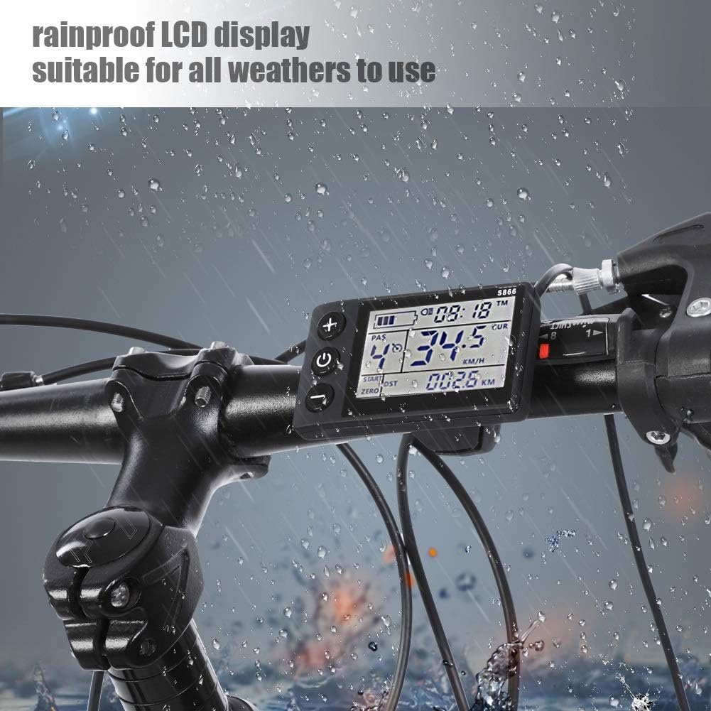 KSTE 36V-48V Electric Motor Brushless Controller, Waterproof LCD Display Panel Electric Bicycle Scooter Controller Kit (250W 36V-48V) - Image 6