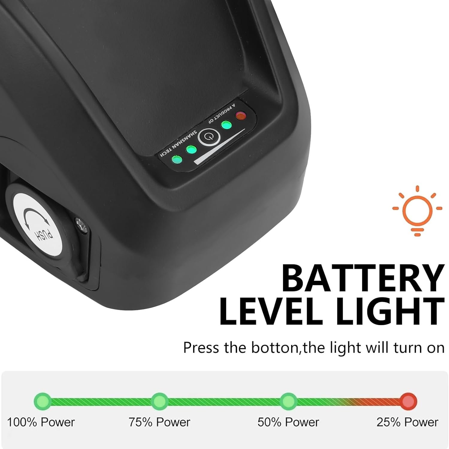 R TEAM Ebike Battery 48v 20AH with 3A Charger, USB Port,Built in Samsung 50GB Cells,Lithium Electric Bike Battery for Rear or Front 30A 17A Controller Motor (Bafang, AW, KT most ebike conversion kit) - Image 3