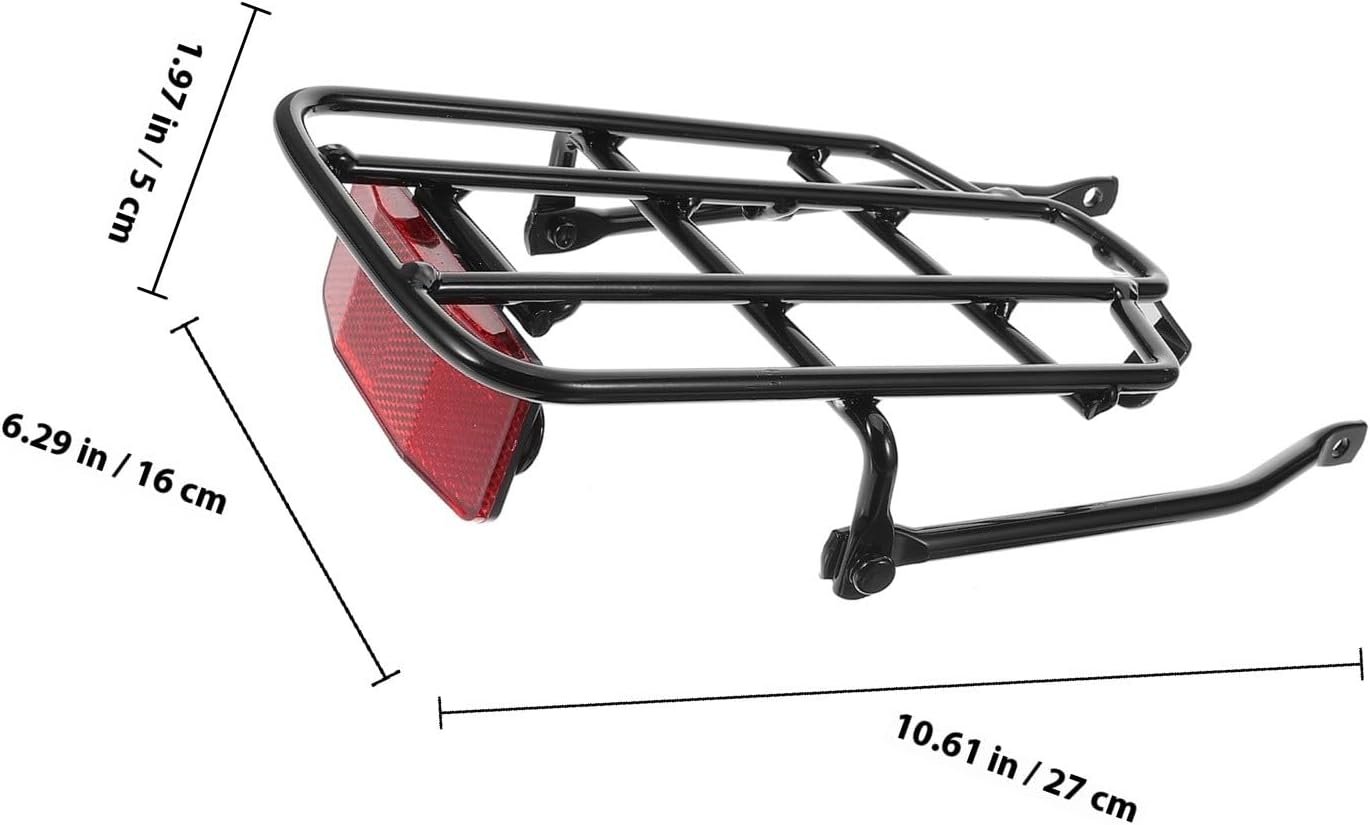 Electric Bike Rear Rack Metal Carrier Folding Design 14 16 Inch Suitable for Adult Cyclists and Boys for Travel and Commuting - Image 2