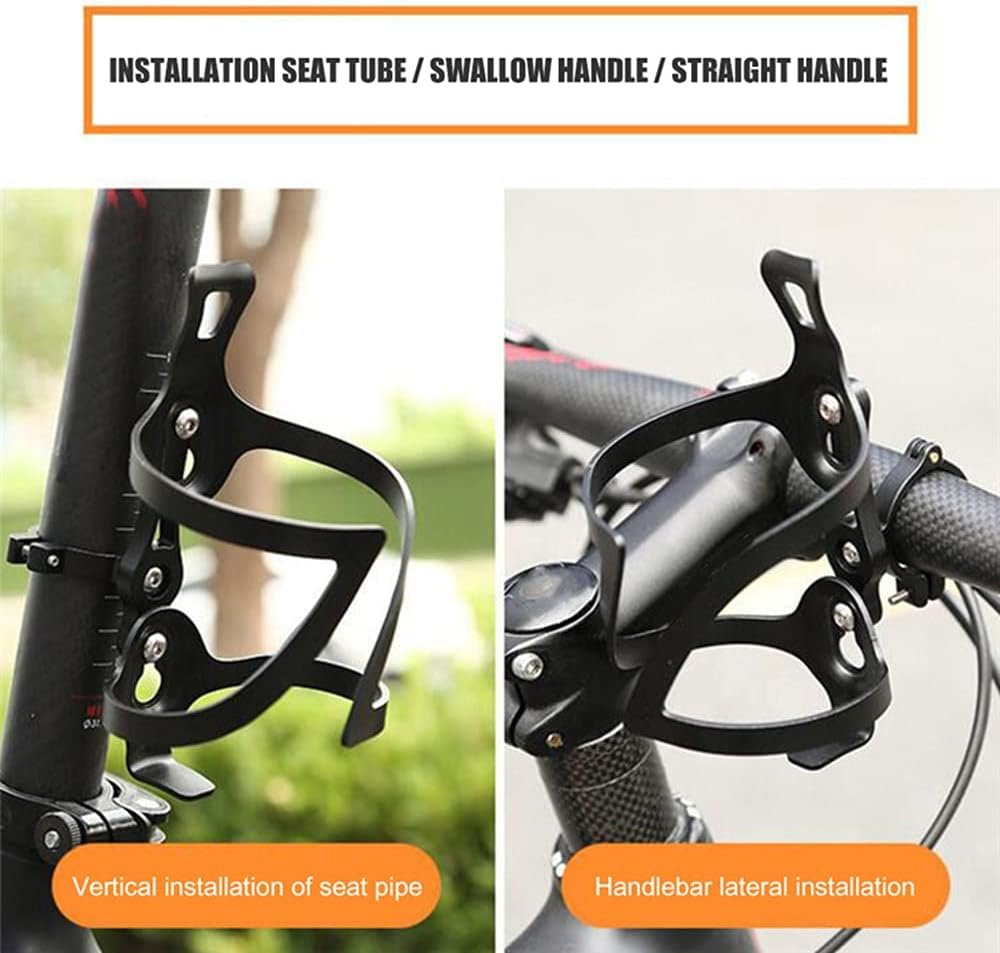 Aluminum Road Bike Bottles Cage Mount Adapter Water Bottle Cage Clamp Mount Bicycle Bottle Holder Bracket,Easy to Install on Handlebar Seat Post for Baby Stroller(Bilateral Fixation) - Image 6