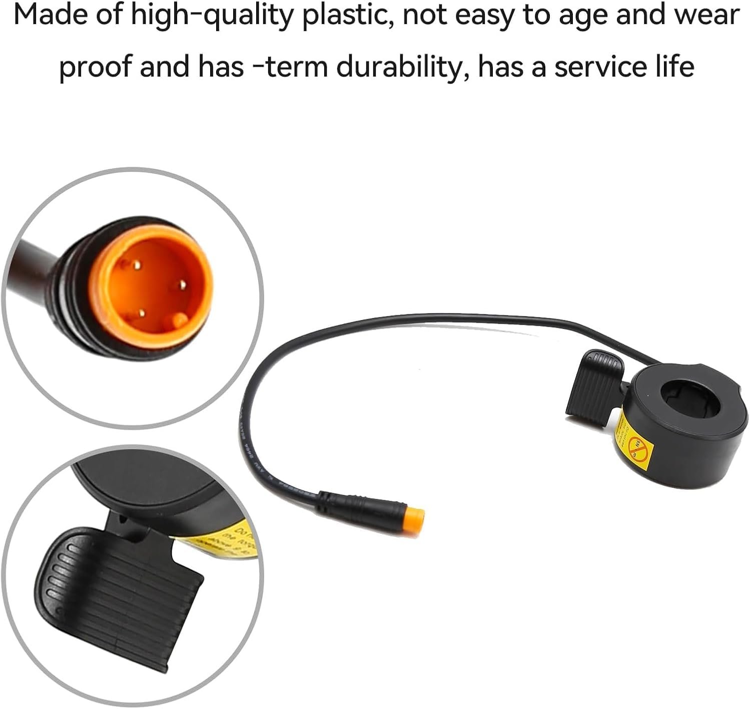 Electric Scooter Throttle 130X, 22.2mm Universal Thumb Accelerator for Electric Bike & Scooter, 1-Pack Left/Right Handlebar - Image 3
