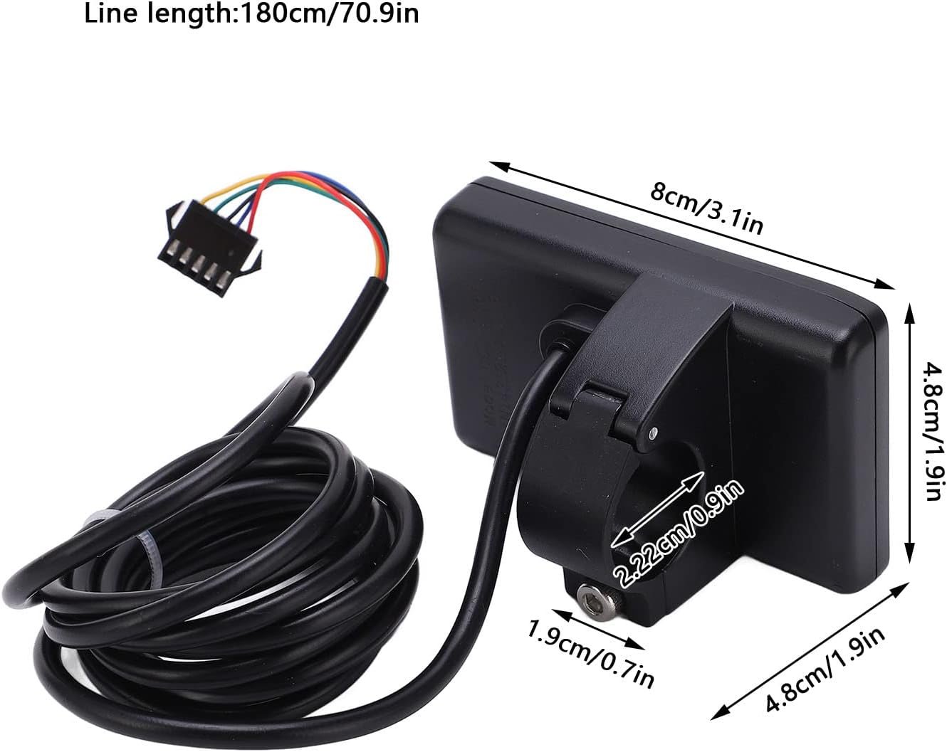 S866 Bike Computer, Electric Bicycle Display LCD Meter, 24V 36V 48V Electric Scooter Control Panel with SM Plug, Bike Speedometer Odometer, for 22.2mm/0.9in Handlebars - Image 5
