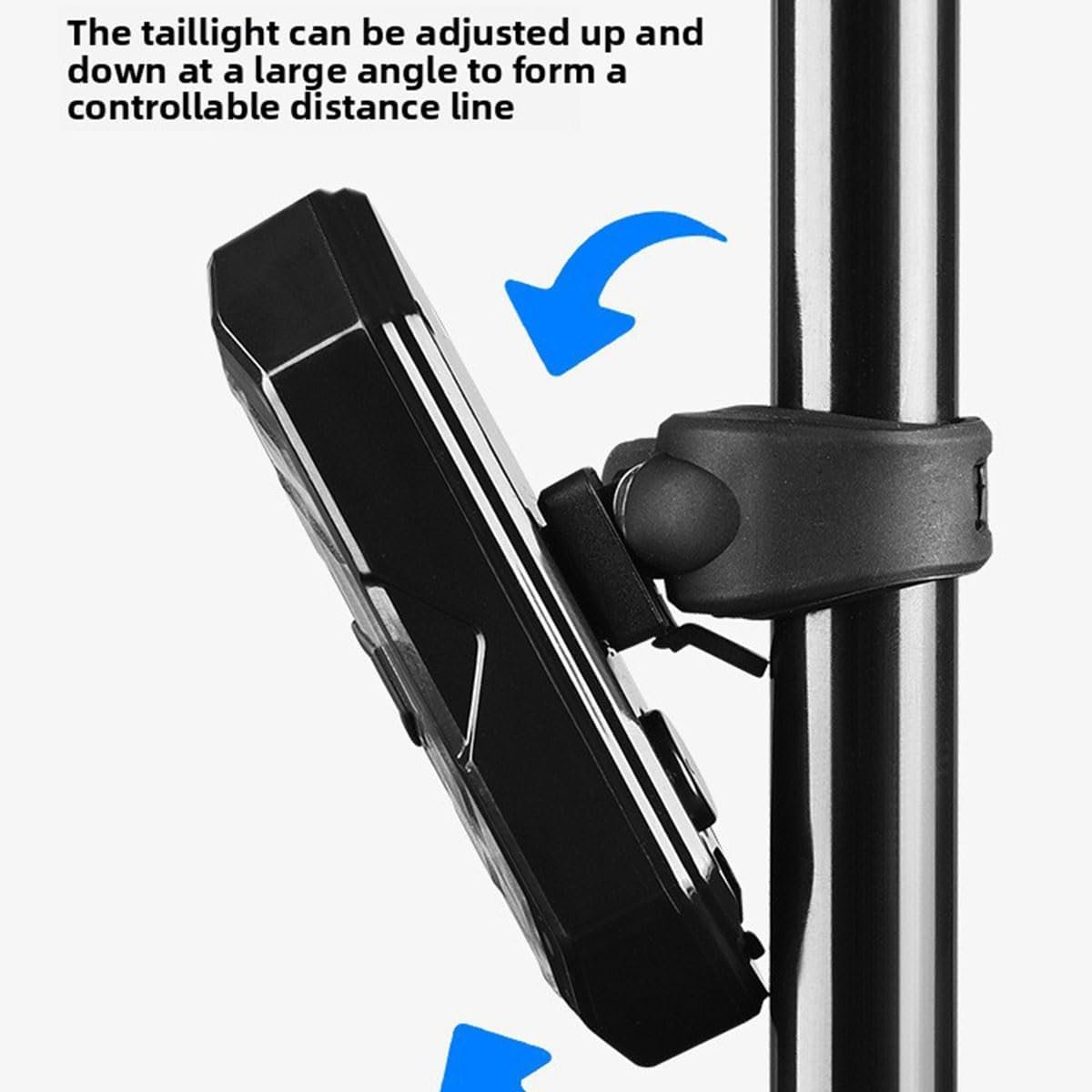 Bike Lights Back Rear Light with Horn USB Rechargeable Bike Indicator Safety Warning Bicycle Lights Remote Electric Scooter Turn Signals for All Mountain Road Cycle - Image 5