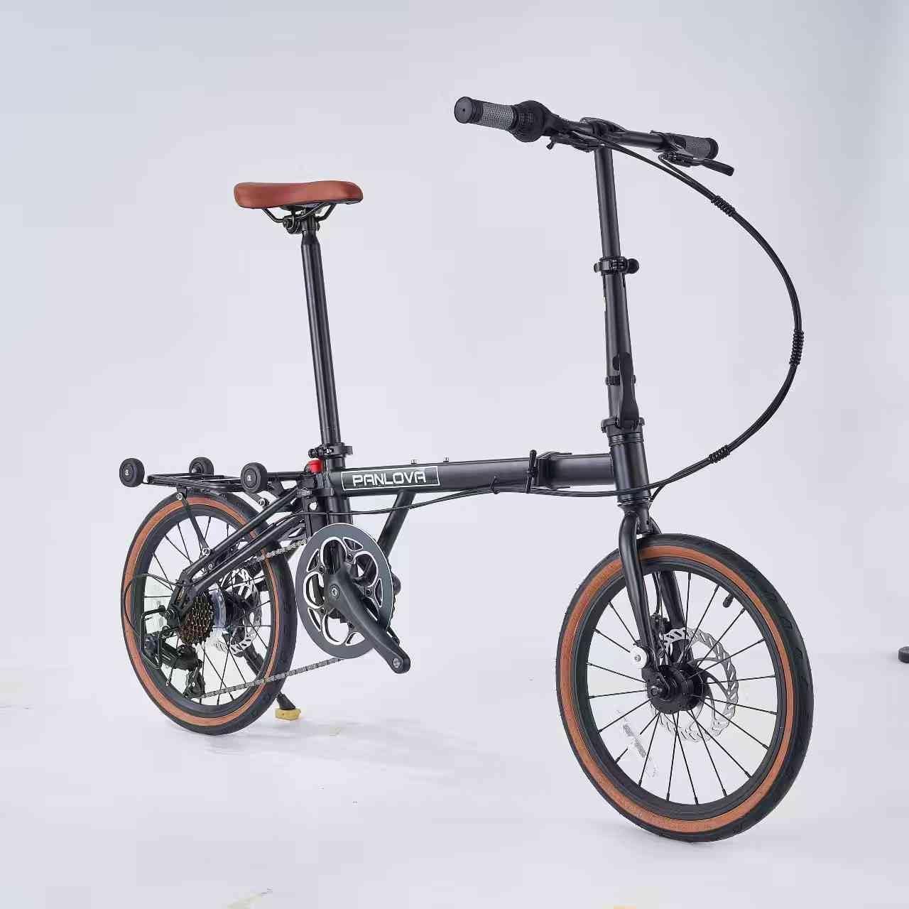 ECOSMO 16" New Unique Lightweight Alloy Folding Bicycle Bike with Dual Disc, 6 Speeds -16AF03BL - Image 3