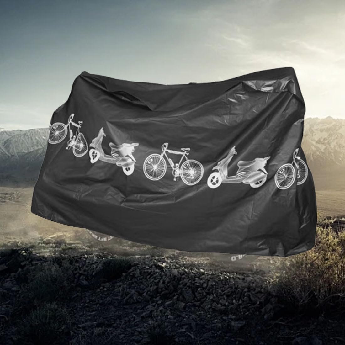 1PCS Bike Cover,Waterproof Outdoor Bicycle Cover,Nylon,Anti Dust Rain UV Protection Cycle Cover Waterproof Outdoor for Mountain Road Bike - Image 6