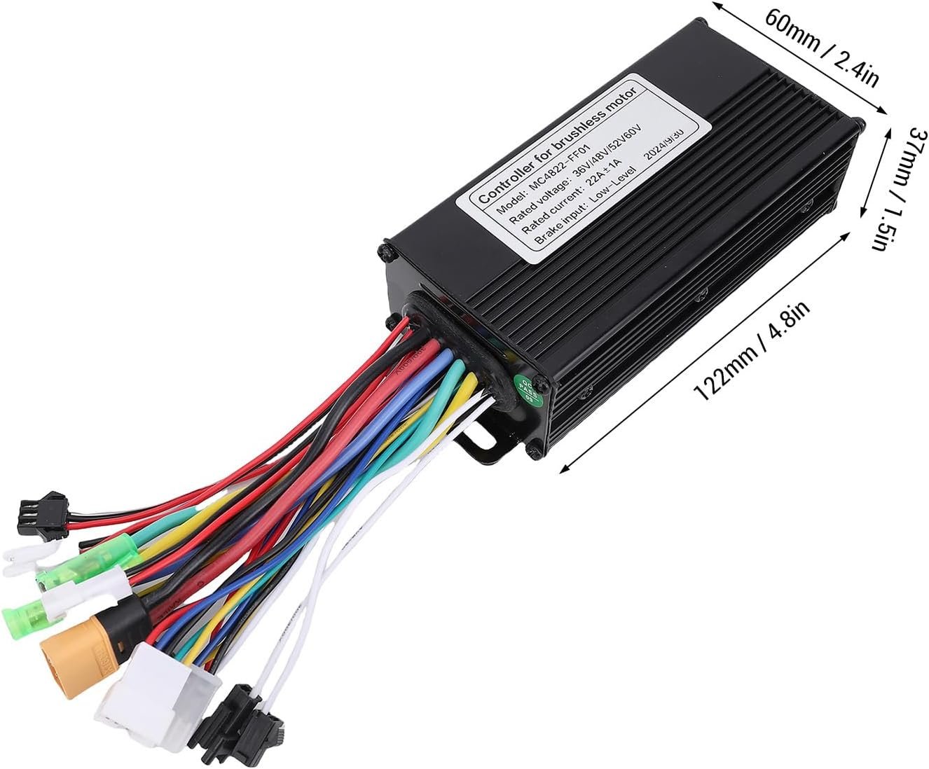 Electric Bike Brushless Motor Controller Kit, 36V 48V 500W 750W 22A 3 Mode Sine Wave Controller S861 LCD Display Panel Kit - Image 7