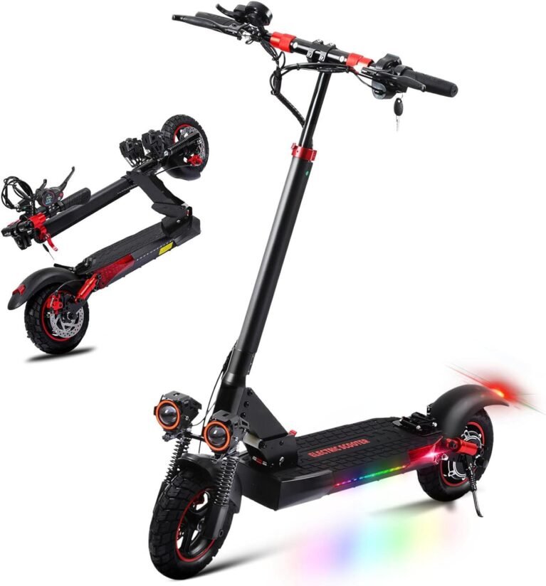 Electric Scooter for Adult, 10 Inch Folding Electric Scooter, 48 V Battery, 12.5 Ah, 30 km Autonomy, Speed up to 25 km/h, Maximum Load 120 kg, Electric Scooter Adults