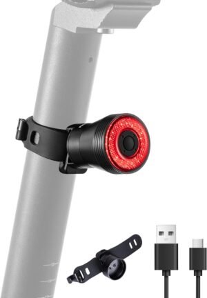 ROCKBROS Smart Bike Tail Light, Bra...