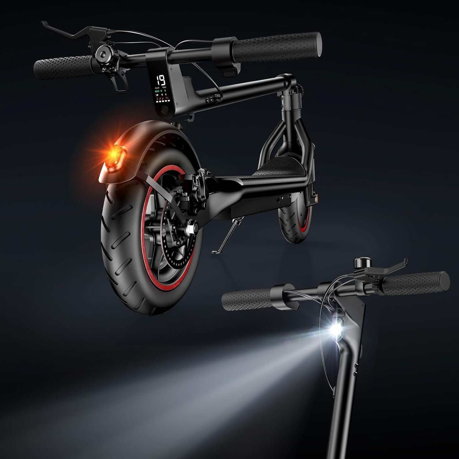 Electric Scooter, 34-45KM Range 500W Motor 8.5-9.3" Pneumatic Tires Fast Electric Scooter for Adults with APP Control,3-4 Speed Modes,Foldable E Scooter - Image 8