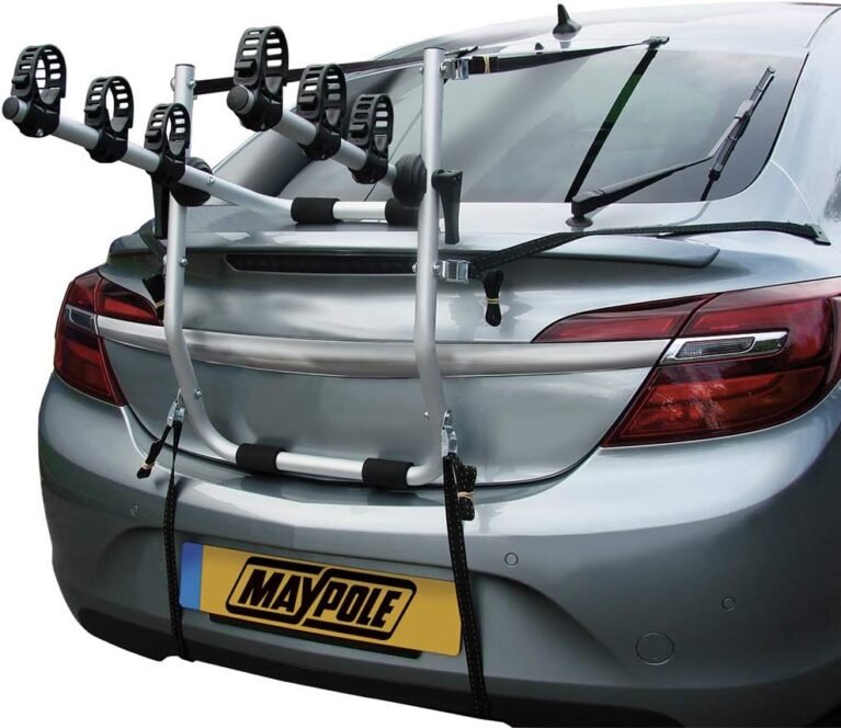 Maypole Rear Mounted Alloy Cycle Carrier for 3 Bikes Total 45 kg