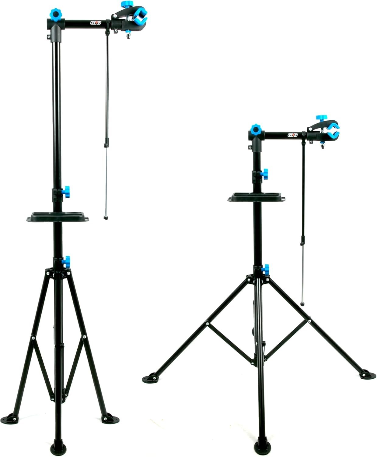 ZENO Bike Stand | Bike Repair Stand | Heavy Duty Folding Bicycle Workshop Stand | Height Adjustable Bike Rack | Mountain Bike Work Tool with a Front Wheel Stabilizer | 193CM - Image 8