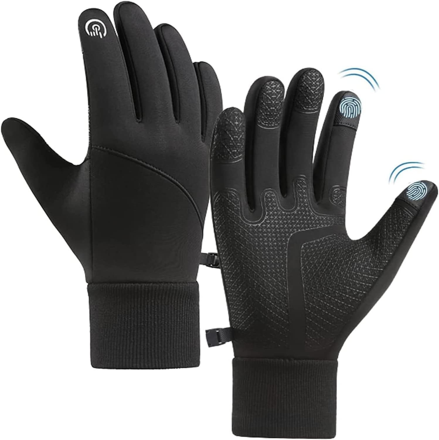 Winter Thermal Gloves - Windproof Water-Resistant Anti-Slip Touch Screen Cycling Gloves for Men Women Hiking Climbing Riding Bike Outdoor Sports
