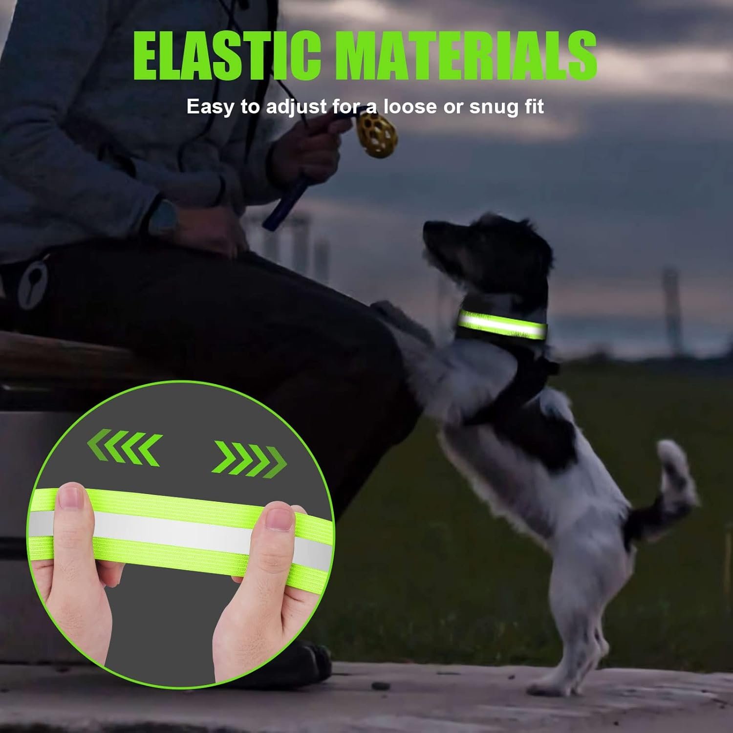 URAQT Reflective Wrist Strap, Running Safety Gear Wristbands, High Visibility Bike & Ankle Bands Reflector Armband, Self-adhesive Reflective Bands for Night Sports & Dog Walking - Image 5