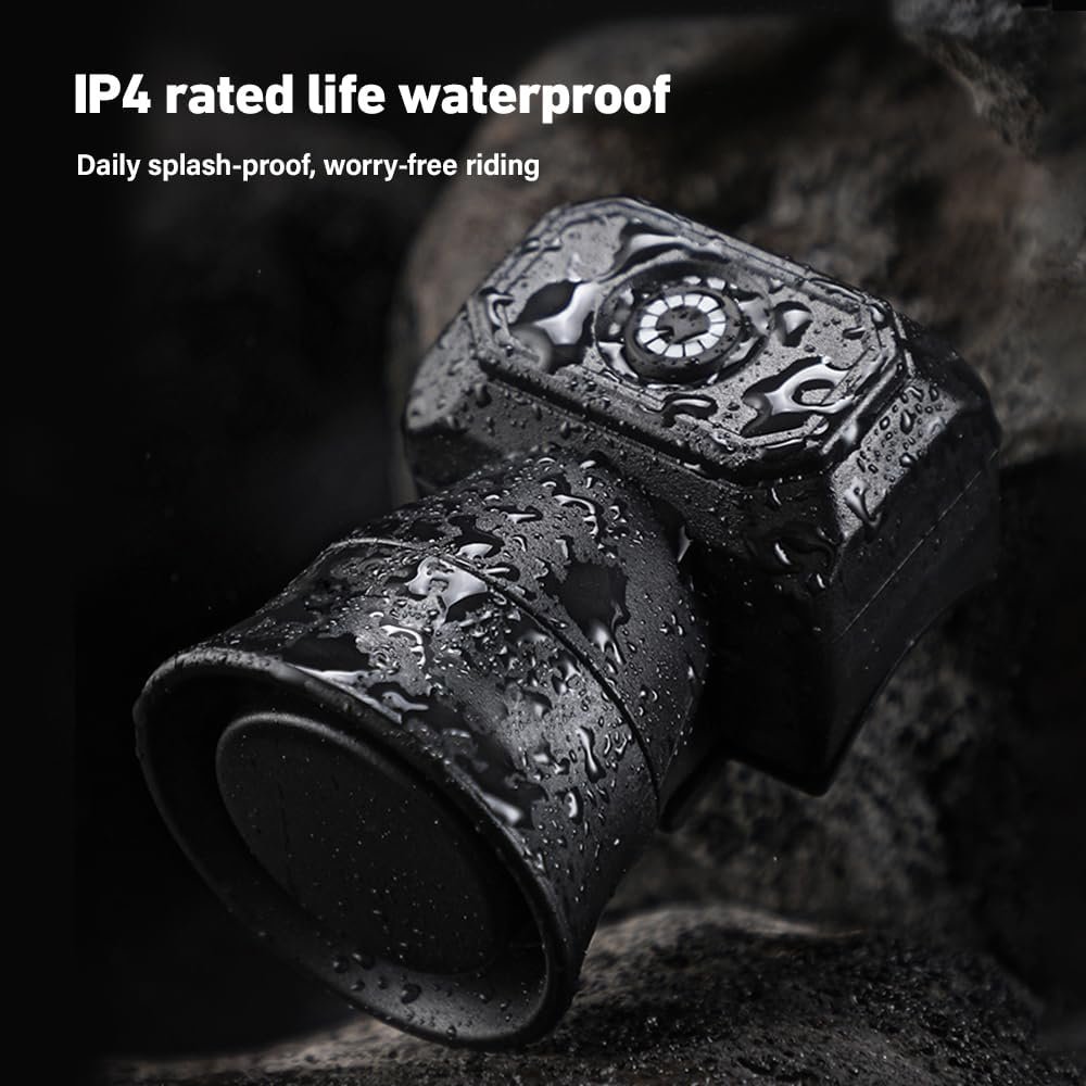 Electric Bike Horn, Bike Horn Loud, Rechargeable Bicycle Cycling Bell with 5 Sound Modes, IPX4 Waterproof Electronic Handlebar Ring Bell, for Road Bikes, Mountain Bikes, Children's Bicycles - Image 4