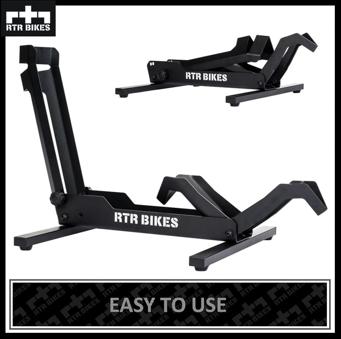 RTR BIKES Brutus Professional Bicycle Floor Stand – Heavy Duty Steel Rack for E-Bikes & MTB up to 30kg – Stable Rear Wheel Holder for 26-29" Wheels & Tyres up to 2.8" – Made in EU - Image 6