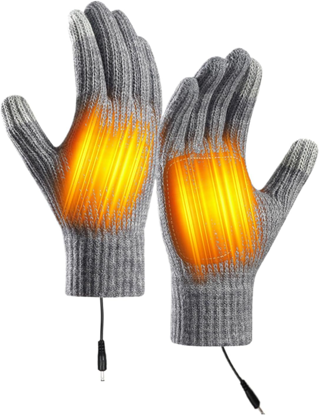 Heated Gloves for Men | Touchscreen Electric Mittens | 3 Levels Temperature Heated Ski Gloves,for BBQ Ski Cold Weather Camping Driving Running Work Motorcycle Cycling - Image 9