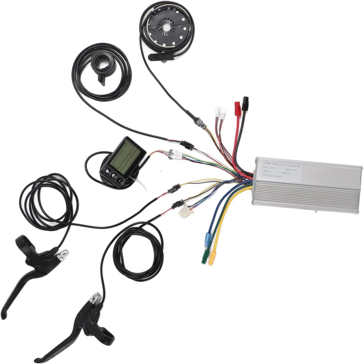 Luocute 20 Inch Electric Bike Conversion Kit, 48V 1500W Front Drive Motor Wheel Kit with LCD S866 Meter and 35A Controller, for Mountain Bike DIY Electric Bicycle Refit - Image 6