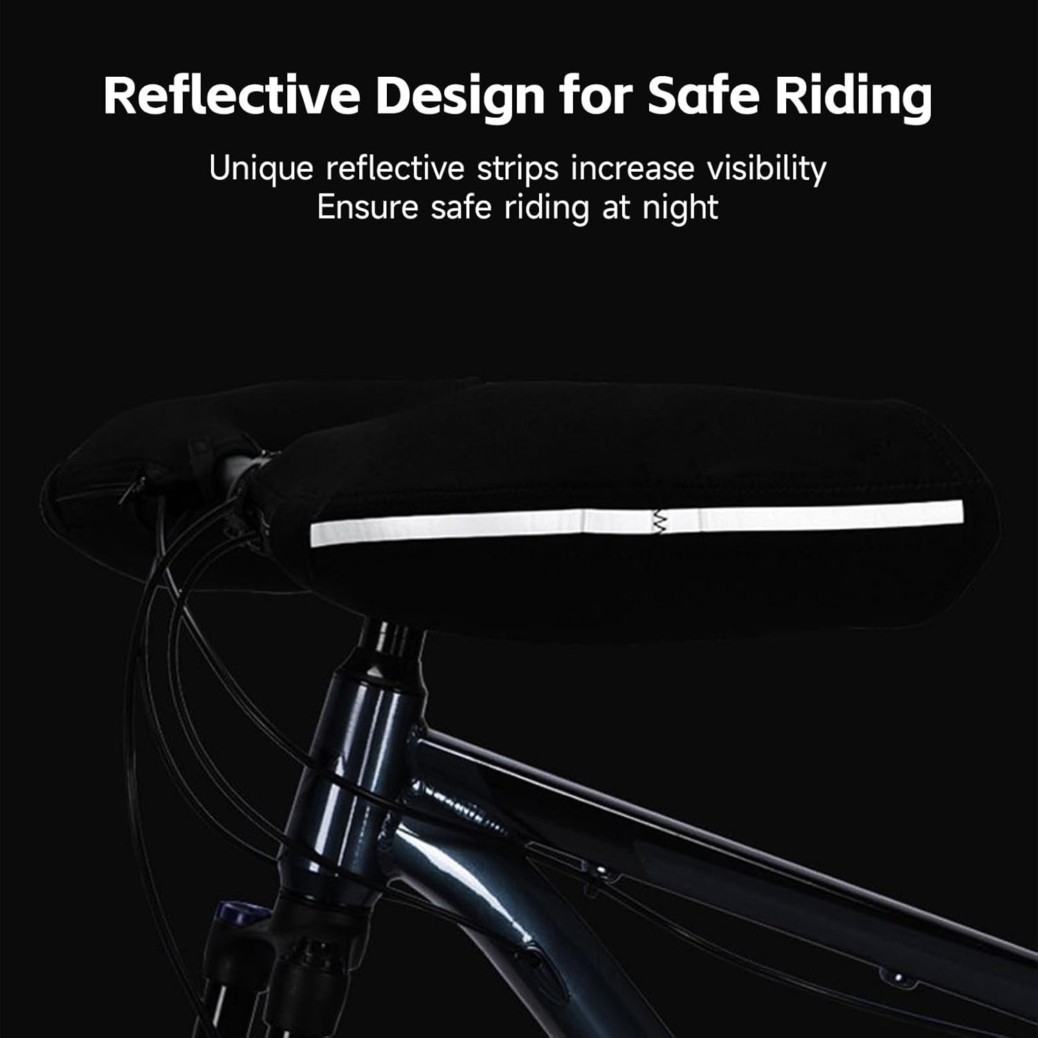 Bike Handlebar Mitts Bike Warm Gloves for Winter Riding Windproof Rainproof with Reflective Strip for Men Women - Image 3