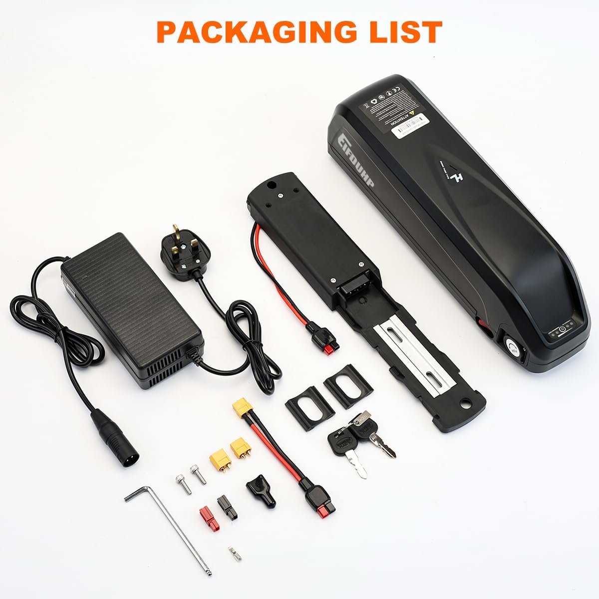 36V 22.5Ah Ebike Battery High Capacity, Electric Bike Lithium Battery with Charger, Base & BMS for 200W 250W 350W 500W 750W Bicycle Motors (36V 22.5AH 5Pin(50-750W)) - Image 8