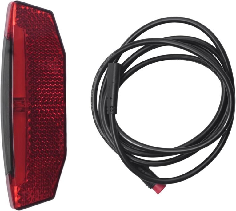 6V-60V Electric Bike Rear Light/Tail Light LED Warning Rear Lamp for E-Scooter Ebike Taillights Waterproof Connector