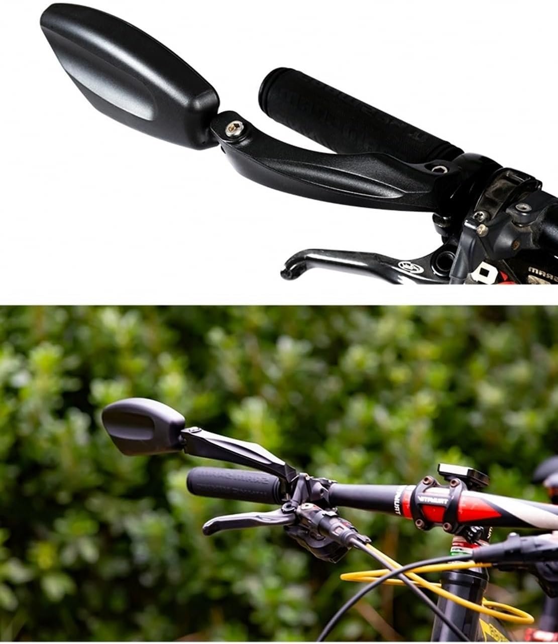 JZK Right Side Bike Mirror with Stainless Steel Lens - 360 Degree Rotatable Adjustable Cycle Mirror for Bike Handlebar - Image 6