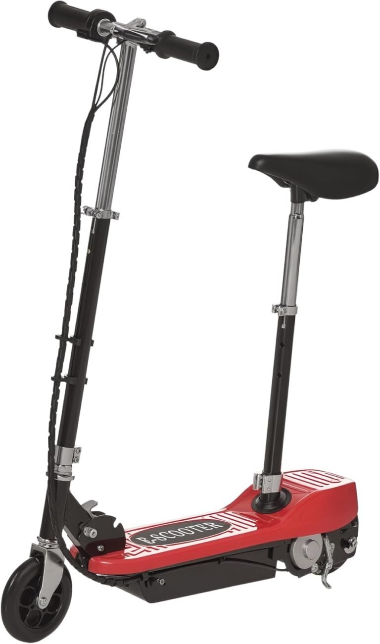 HOMCOM Electric Scooter for Kids, Foldable Ride On Powered Scooter with 120W Motor, Top Speed 10 KM/H, Maximum Range 8 KM