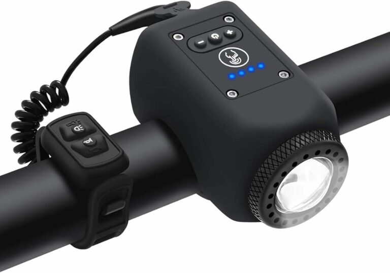 Mountain Bike Electronic Horn Bell,2-in-1 Usb Rechargeable Electric Bike Horn with Light,IPX 5 Waterproof,110DB Loud Alarm,Bike Bell For Adult Riding Equipment