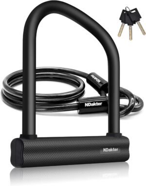 NDakter Bike Locks,18mm Shackle Hea...