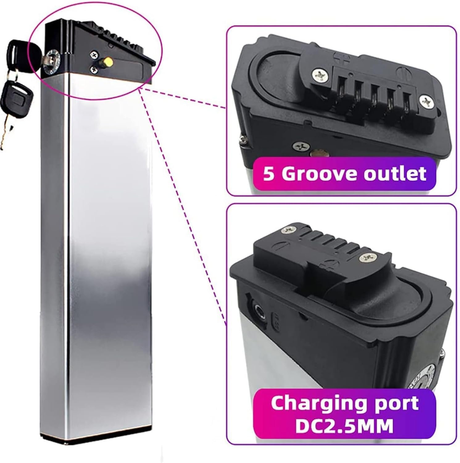 (3-5 days delivery) 48V E-Bike Battery 14Ah for Shengmilo Folding Electric Bike Battery for VTT fatbike pliant marque SMLRO Battery 350w 500w 750w 1000w Motor - Image 2