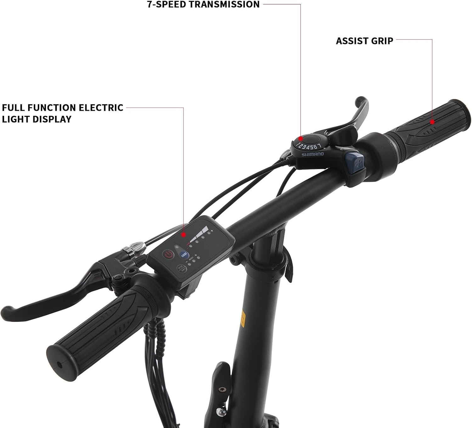 TRIOBLADE Folding Electric Bike 20 Inch Portable E-bike for Adults Height Adjustable Electric Bicycle with 250W Motor Removable 36V Battery - Image 4