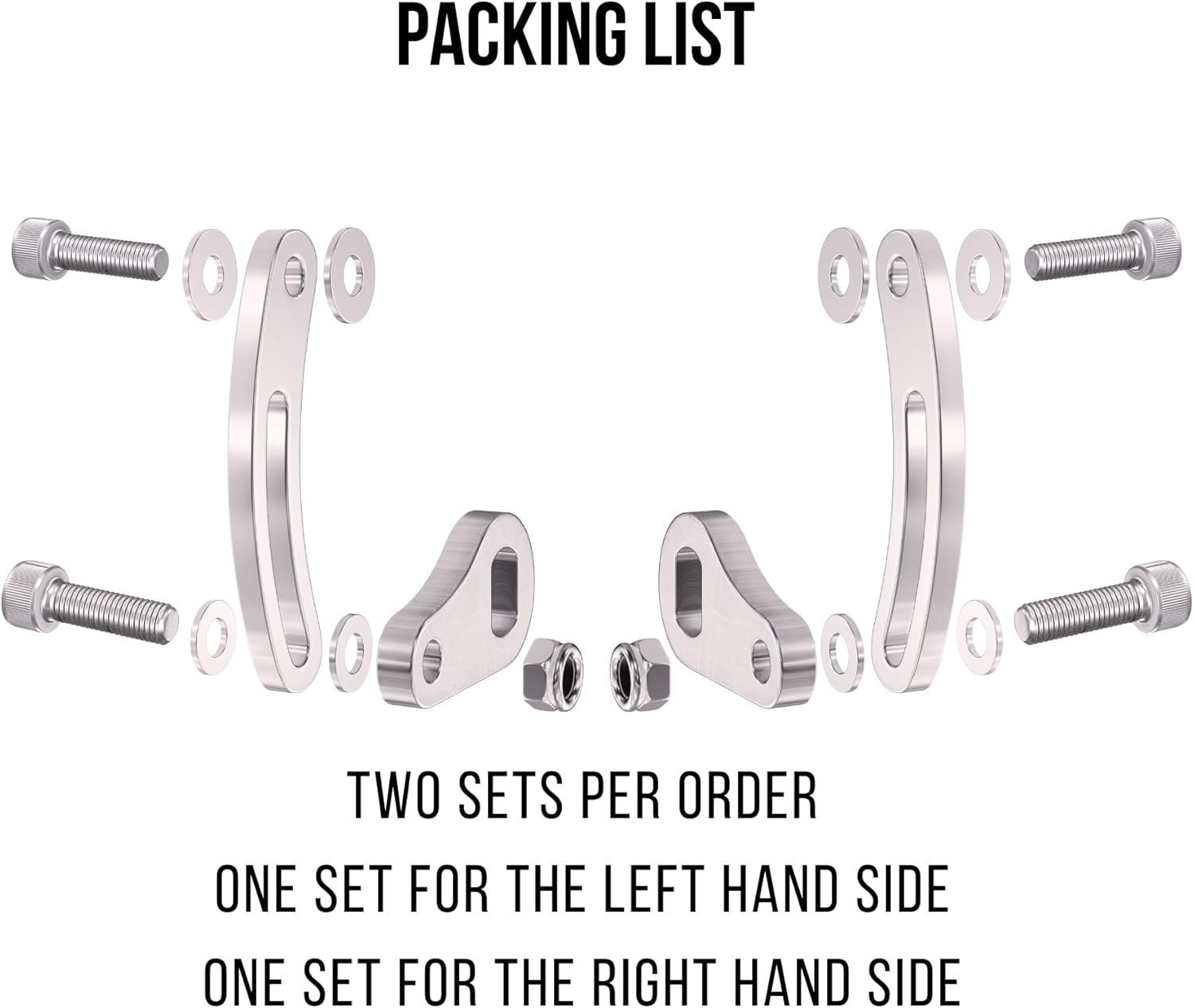 E Bike Torque Arm Set, Heavy Duty Universal, M14, Electric Bicycle E Bike Rear Axle, 6mm Thick, Made from Stainless Steel, Suit 1000W 2000W 3000W Motors. - Image 7