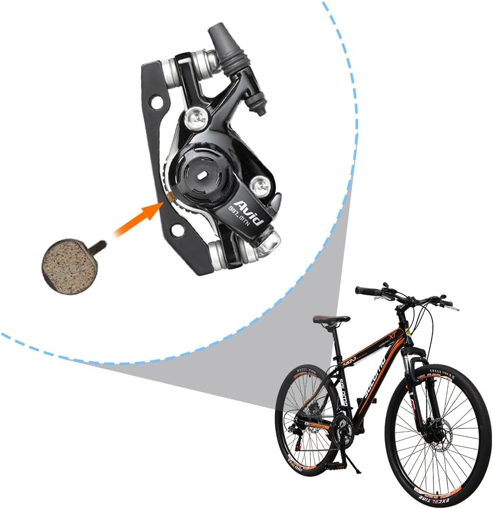 Mountain Bike Disc Brake Pads, 5 Pairs 22.5cm Round Electric Scooter Braking Pad Semi Metal Resin Brakes Low Noise Wear Resistance Mute Cycling Replacement Parts E Bikes Bicycles BB2 JAK5 BBB7 - Image 3