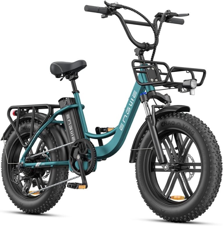 ENGWE L20 BOOST Electric Bike, 20‘’ ×4.0‘’ Fat Tire E-Bike for Adults 7 Speeds, 250W Motor 48V 13AhRemovable Battery Range up 120 km