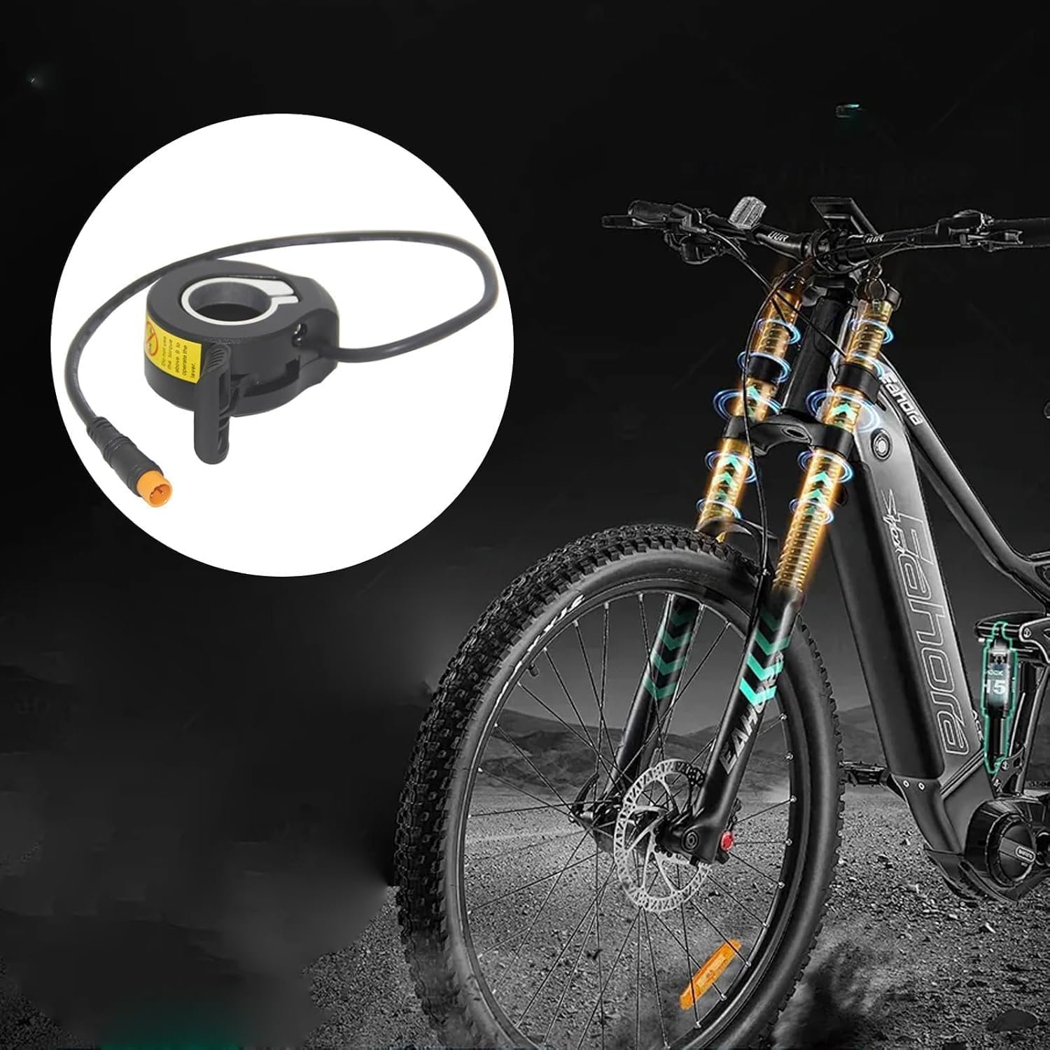 Electric Scooter Throttle 130X, 22.2mm Universal Thumb Accelerator for Electric Bike & Scooter, 1-Pack Left/Right Handlebar - Image 7