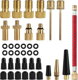 38 Pcs Bike Valve Adapter DV/AV/SV ...