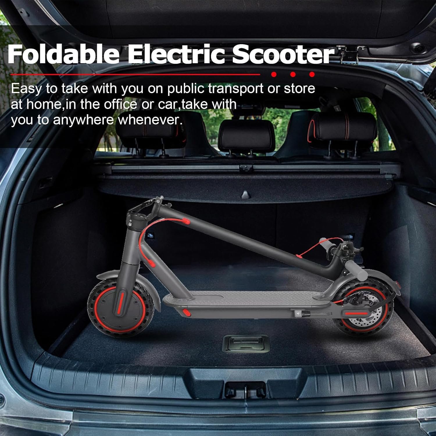 Electric Scooters Adult, 8.5/10Inch Electric Scooter, 3 Speed Mode, Foldable Electric Scooters with App, 25-30km Range, Double Braking Escooter,e Scooter for Adults Teens Gifts - Image 8