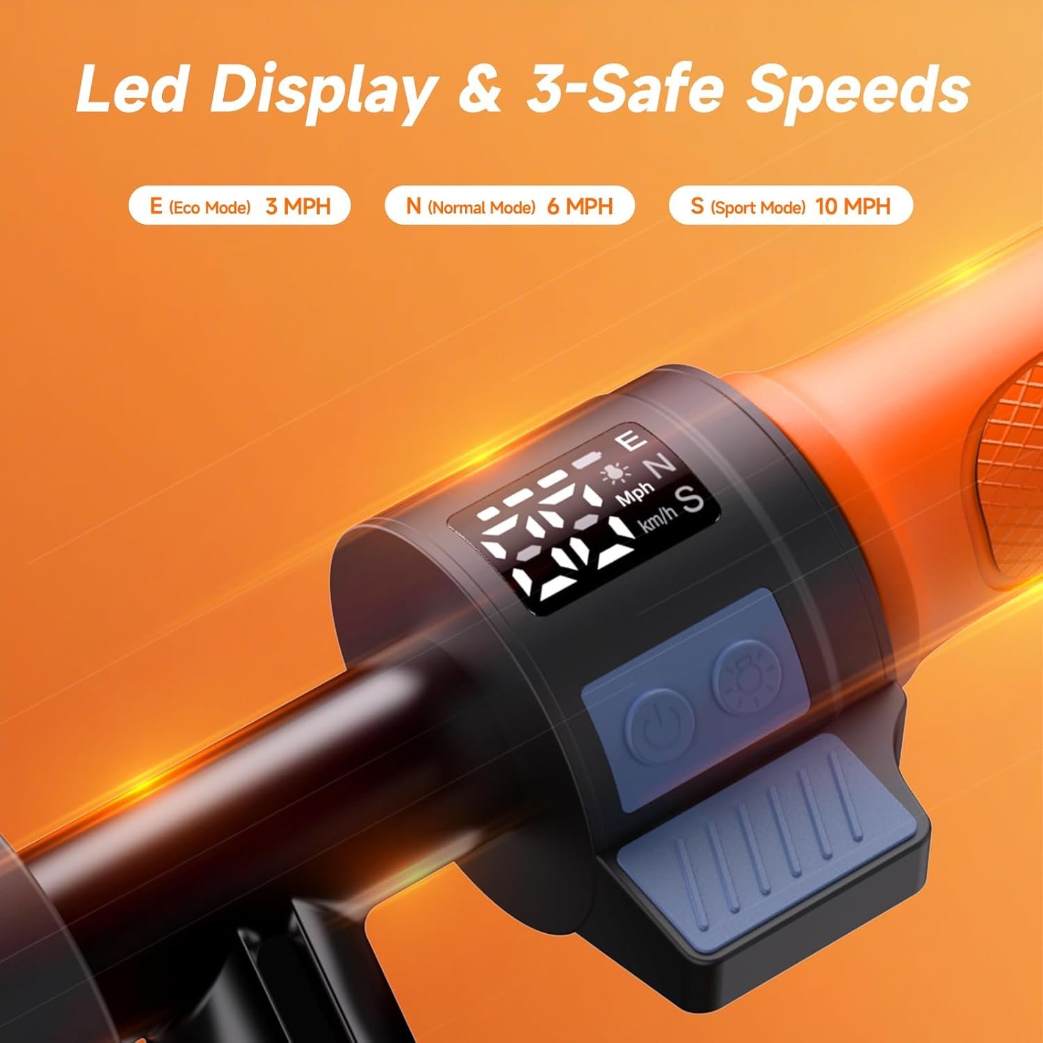 K2Pro Electric Scooter for Kids, 6" Lightweight E-Scooter for Ages 6-12, 150W Motor, Up to 16 KM/H, 10 KM Range, Adjustable Height and Colorful Lights, 3 Speed Modes - Image 6