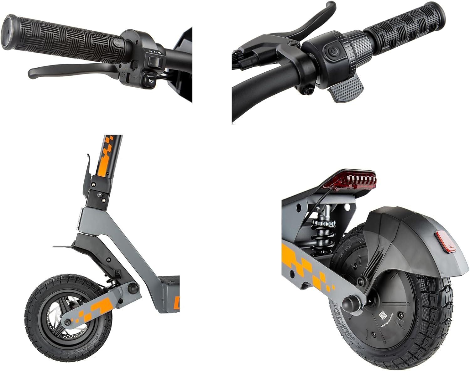 KuKirin G2 Electric Scooter for Adults, Long Range Foldable E Scooter, 55km Range, 10-Inch Off-Road Tyres, Dual Suspension, Dual Brakes, Touch Display, IPX4 Water Resistant, EN17128 - Image 2