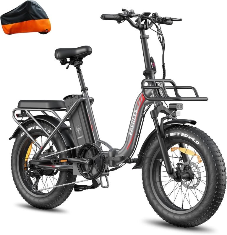 Fafrees F20 MAX 1080Wh Folding Electric Bike for Adults WITH 48V 22.5Ah Removable Battery, 100KM Mileage Ebike, 20" x 4.0 Fat Tire Electric Bicycle, 7 Speed City Commuter