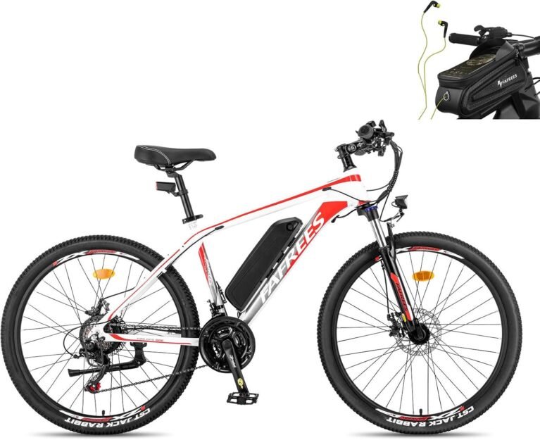 Fafrees Electric Bike for Adults, 26"/27.5" Electric Bicycle, 250W Pedal Assist Ebike for Men Ladies, Removable 13–15Ah Battery, 21 Speed MTB for City, EAPC