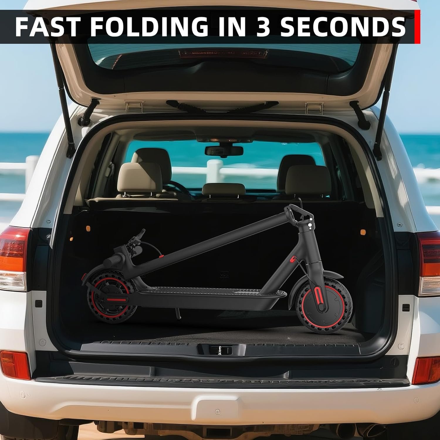 8.5 Inch Electric Scooters, 10.4Ah Class A Battery, 3 Speed Modes, 15-21 Miles Range & 120kg Load - Image 5