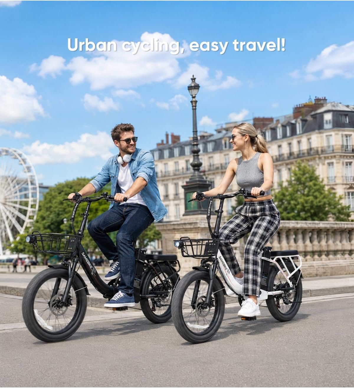 SAMEBIKE 20" Electric Bike for Adults,48V13AH Removable Battery,Max Speed 25KM/H, Top Power 250W Motor Folding E-Bike,Commuter Electric Bicycle for Women and Men - Image 8