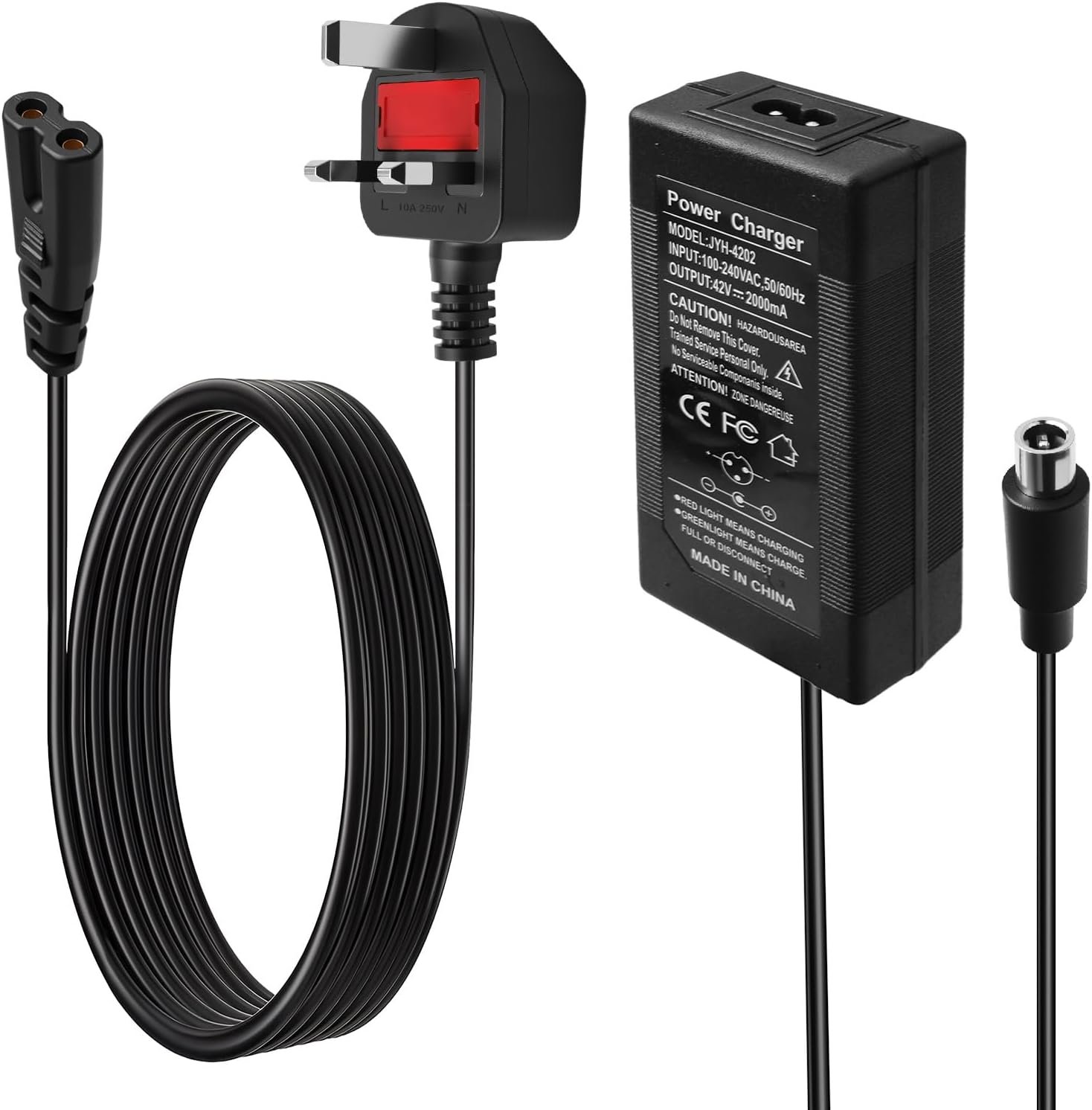 42V 2A Electric Scooter Charger Electric Bike Hoverboard Mobility Scooter Lithium Battery Charger 1 Pin DC 8mm for Xiaomi M365 Pro Pro 2 Mi 3 1s Pure Segway Ninebot G30 ES1 ES2 ES3 ES4 E45E E22E E25E - Image 7