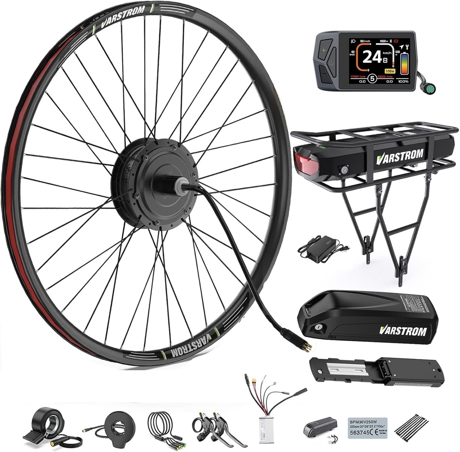 BAFANG 48V G020 G0900 Ebike Conversion Kit - Rear Hub Motor 26" 27.5" 28" 29" 700C 20" - Rear Wheel Electric Bike Conversion kit with Optional Battery Display for City Mountain Bike MTB