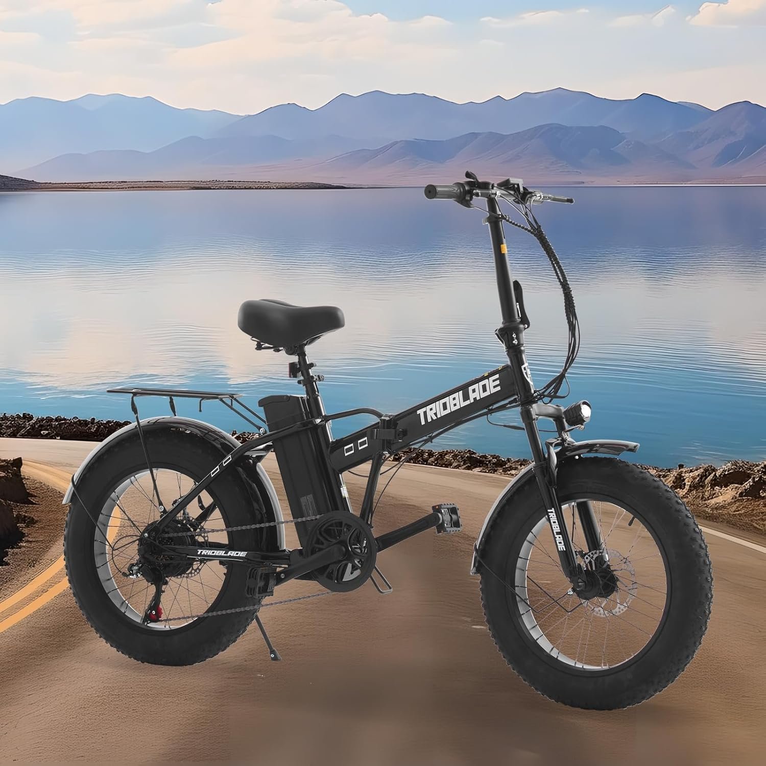 TRIOBLADE Folding Electric Bike 20 Inch Portable E-bike for Adults Height Adjustable Electric Bicycle with 250W Motor Removable 36V Battery - Image 8