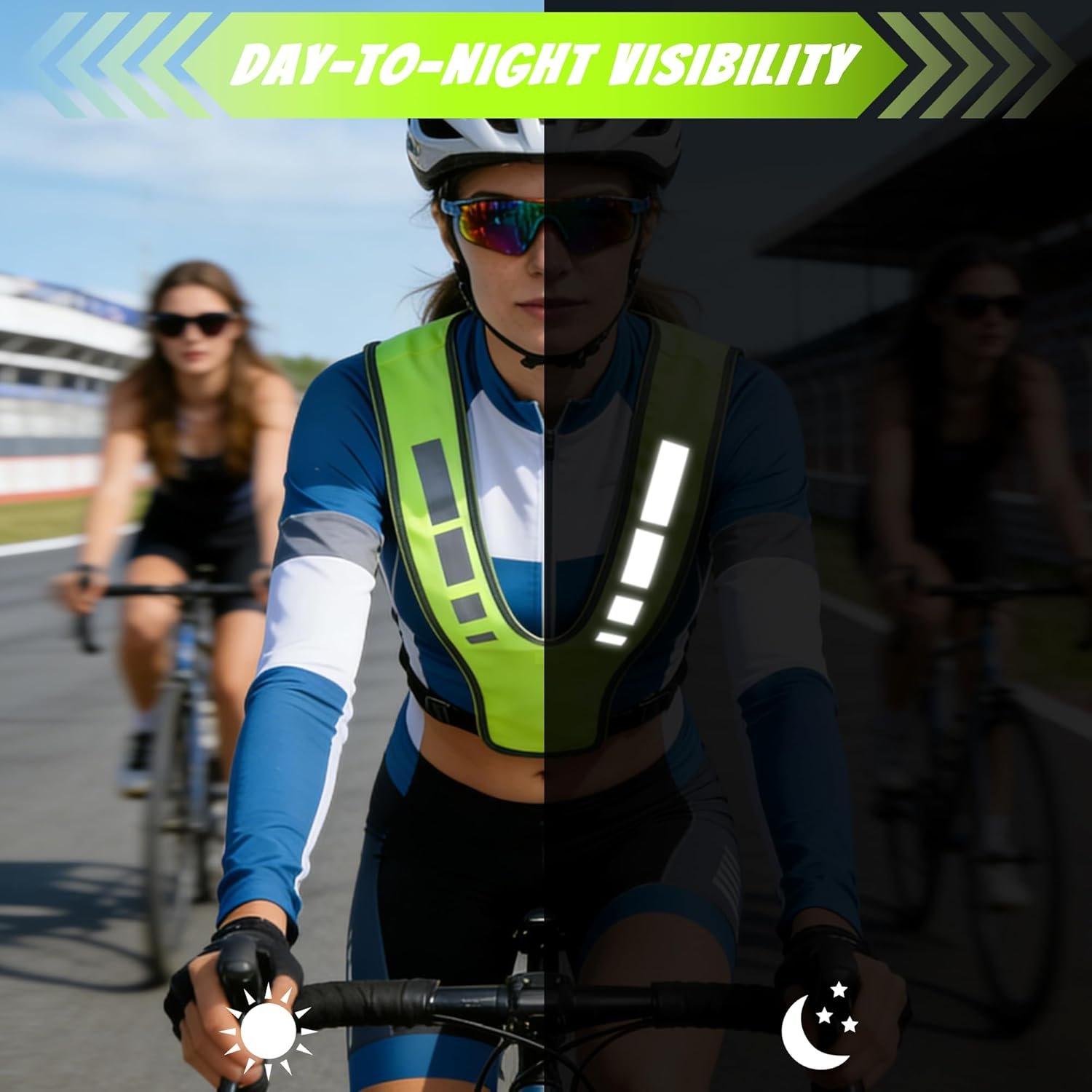 Uncle Paul Reflective Gears - Safety Vest High Visibility for Running Cycling Dog Walking Sports with Pocket for Adults Kids - Image 5