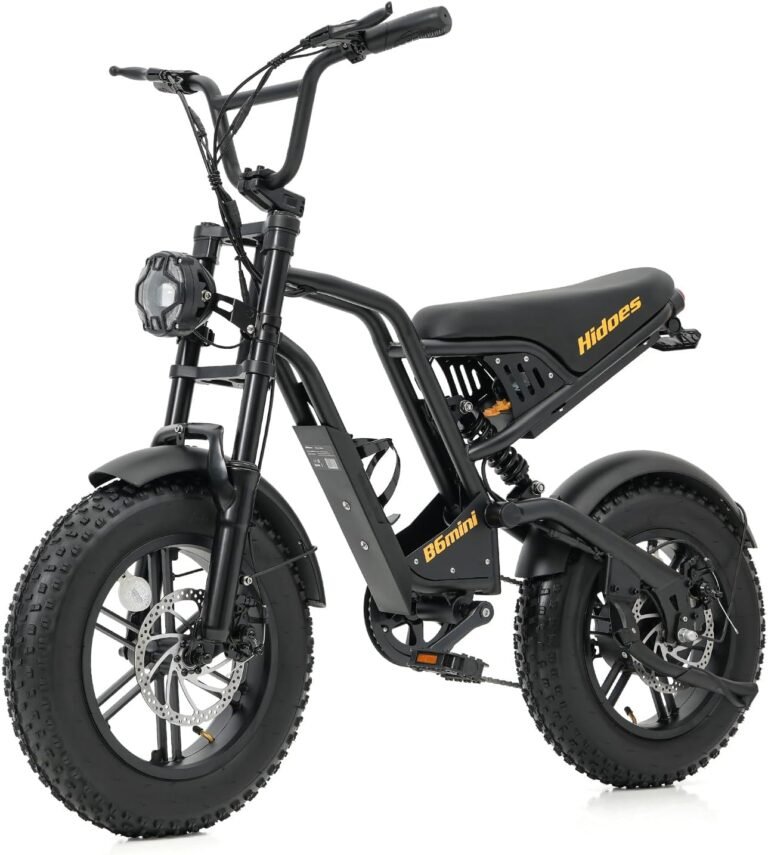 iENYRID Electric Bike for Adults, All-Terrain Fat Tire E-Bike 10.4 Ah Battery, Pure Electric Range18-30Km, LCD Display Commuter Electric Bicycle Mountain Ebike for Winter Snow Beach